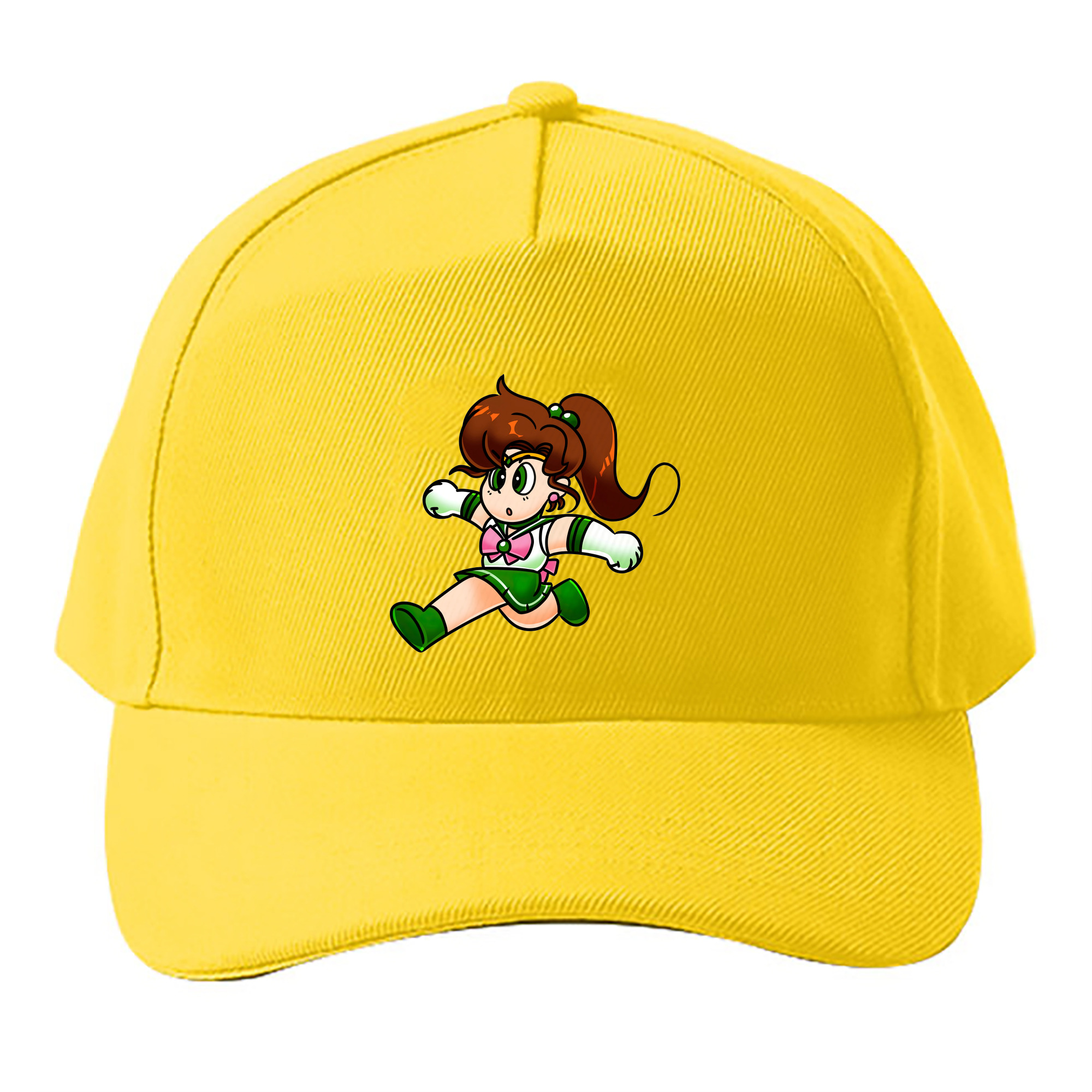 （画像用） 美少女戦士セーラームーン 木野 まこと きの まこと Sailor Moon Kino Makoto （セーラージュピター；Sailor Jupiter） ベースボールキャップ 綿100％ 男女兼用 帽子 スポーツ